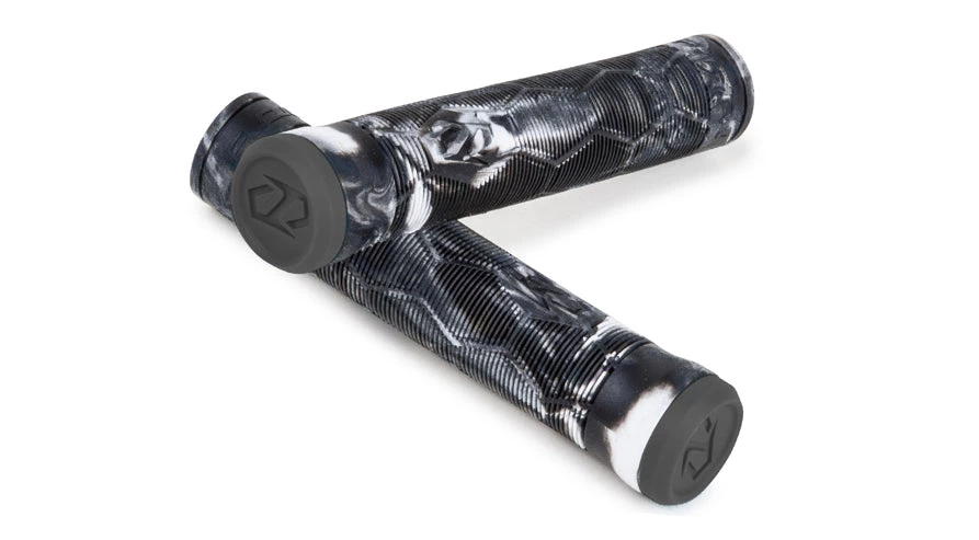 Scooter Parts Fuzion Hex Grips Black/White 3 Scooter Parts Fuzion Hex Grips Black/White