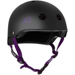 S1 Lifer Helmet Matte Black Purple Straps
