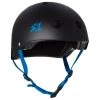 S1 Lifer Helmet Black Cyan Straps Safety Equipment