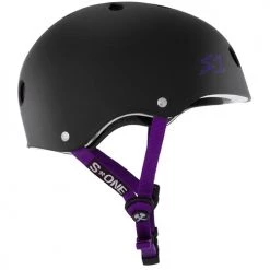 S1 Lifer Helmet Matte Black Purple Straps