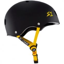 S1 Lifer Helmet Matte Black Yellow Straps