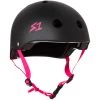 S1 Lifer Helmet Matte Black Pink Straps Safety Equipment