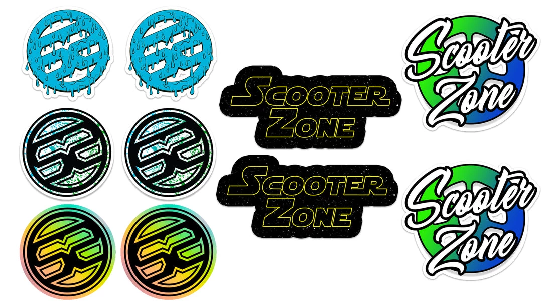 Scooter Parts Scooter Zone Sticker Pack 3 Scooter Parts Scooter Zone Sticker Pack